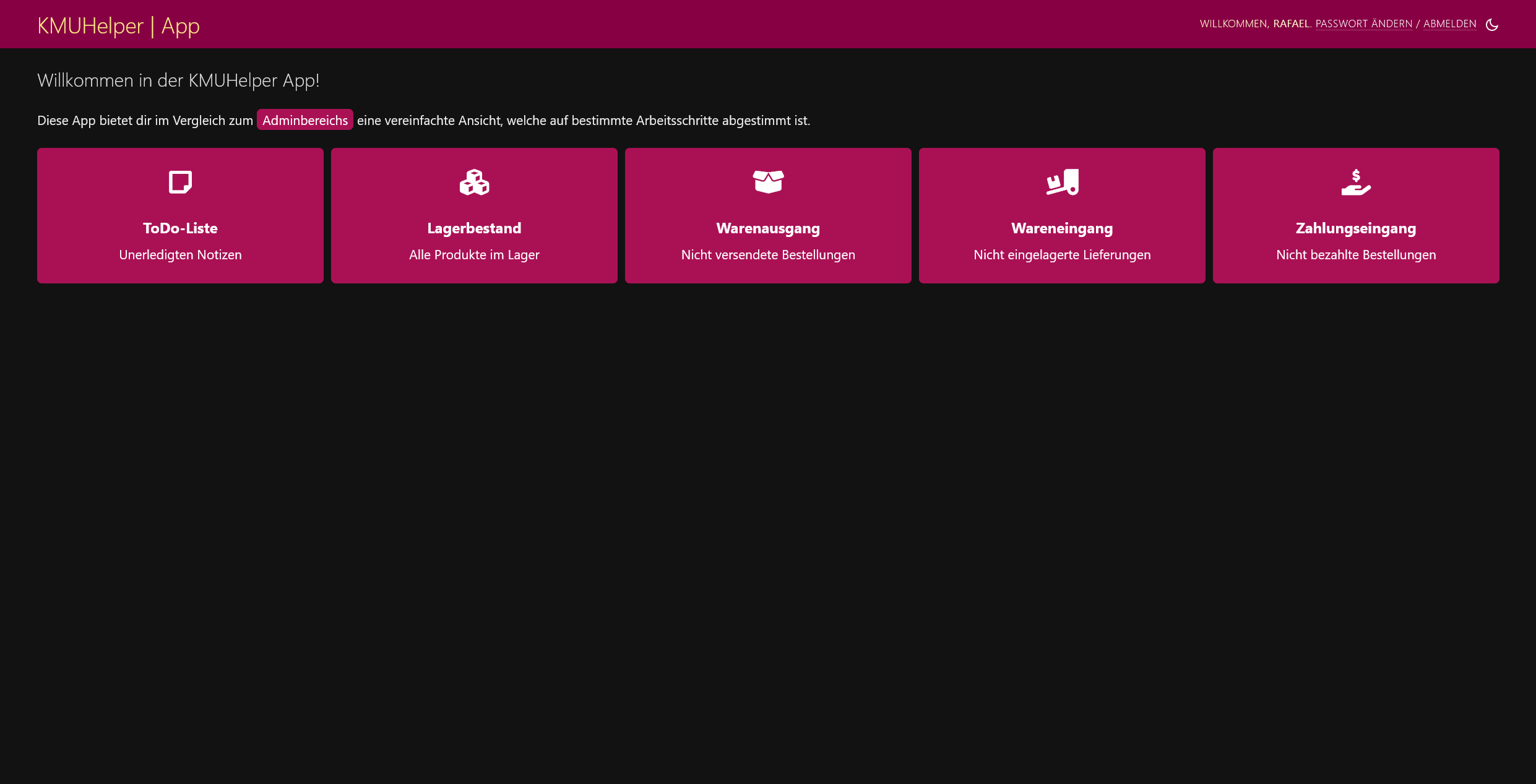KMUHelper App - Index